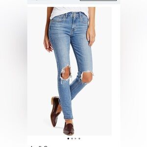 Levi’s 721 ripped high waist skinny jeans